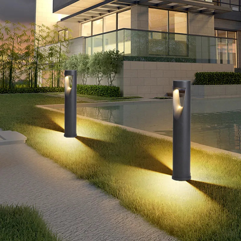 Lawn lamp Outdoor waterproof garden Simple round grass Outdoor column Landscape garden villa grass