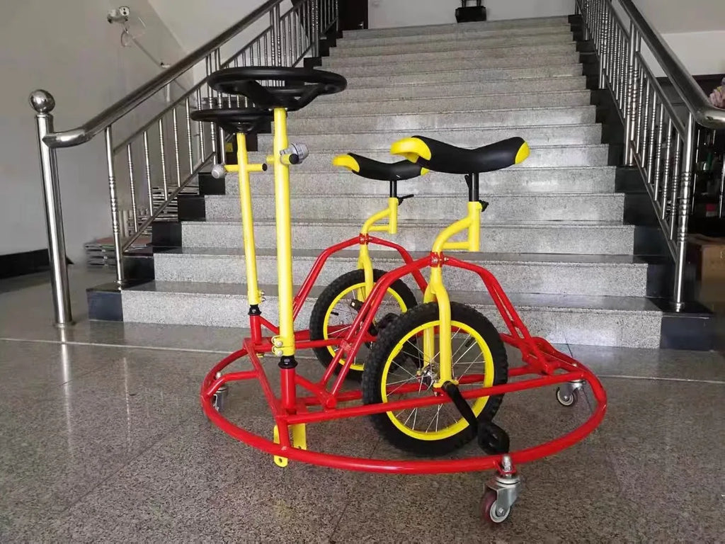 Square spin bike Double spin bike Ice and land dual-purpose spin bike