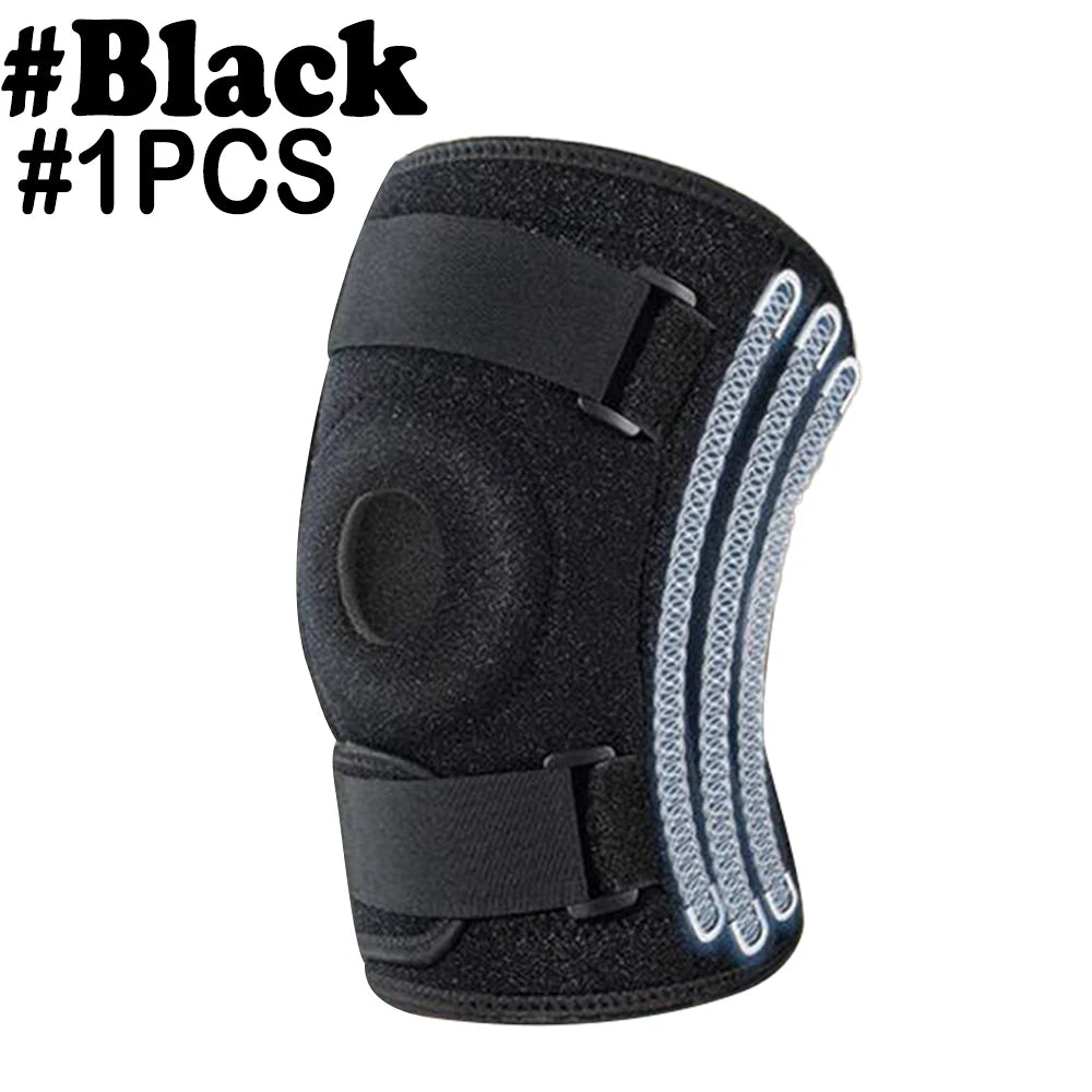 1PC Knee Brace for Men &Women - Adjustable Patella Compression Knee Support for Arthritis,Plus Size Knees Brace Side Stabilizers