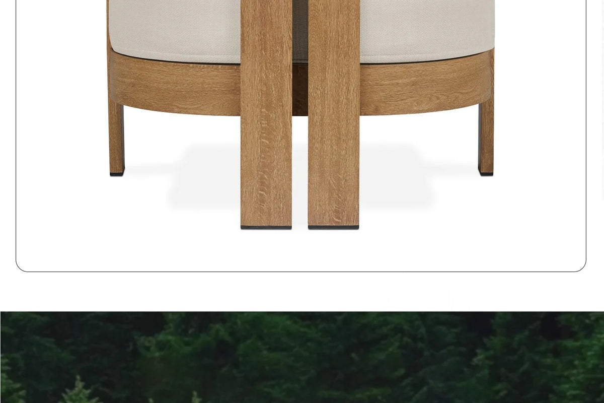 Outdoor Sofa, Teak Wood, Leisure, Waterproof, Sun-Resistant, Suitable For Villas, Courtyards, Hotels, Guesthouses, Balconies, An