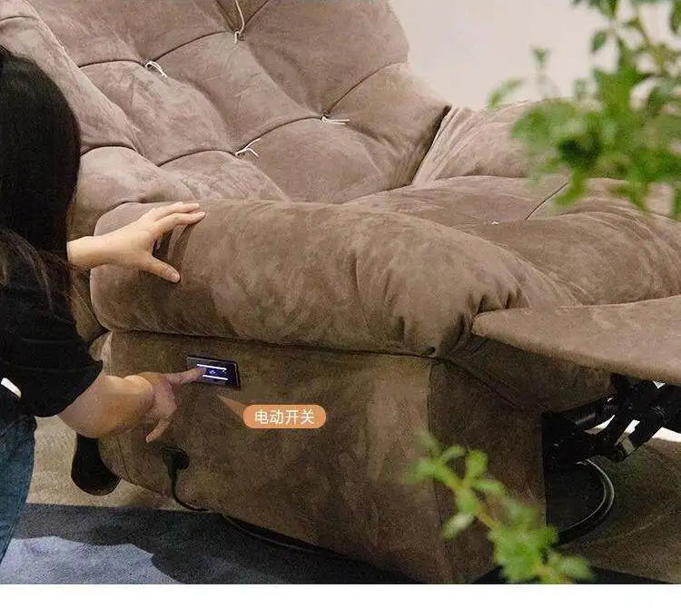 Internet celebrity lazy sofa can sleep cloud single electric multi-function living room balcony rotating recliner storage