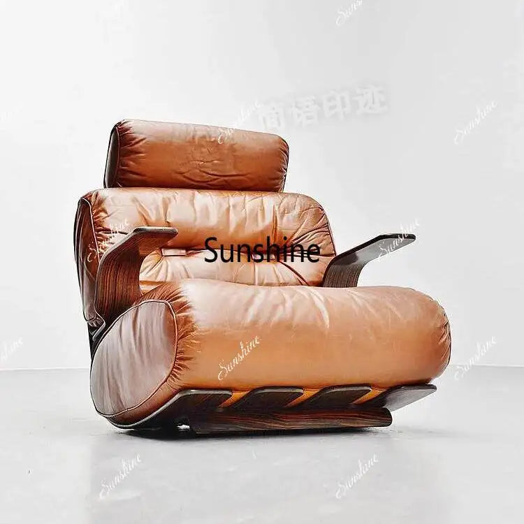 Vintage-style solid wood vintage creative casual lazy lounge chair