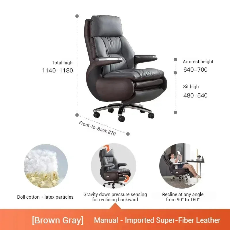 Recliner Boss Office Chairs Computer Armchair Ergonomic Relaxing Office Chairs Modern Multifunction Office Furniture Sillas LLOC