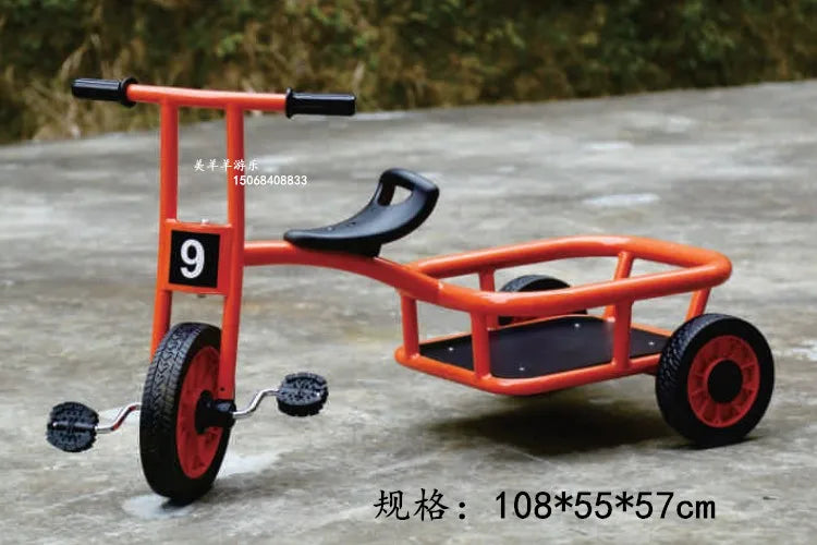 Tricycles, children's two person bicycles, outdoor twin bicycles, three person bicycles, multiple person rotating carts