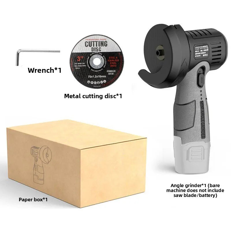 12V Lithium Mini Angle Grinder, Portable Lithium Wireless Small Angle Grinder, Grinding, Cutting, Polishing Machine Tool