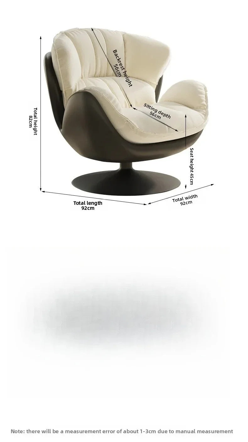 Upgraded and enlarged lazy sofa, 360 ° rotating single sofa, living room leisure sofa, thickened soft pack lazy sofa chair