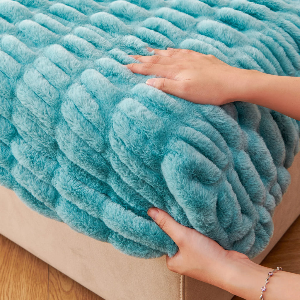 Couch Cushion Covers Individual Large Stretch Imitation Fur Sofa Cushion Covers, Couch Seat Covers Couch Slipcovers