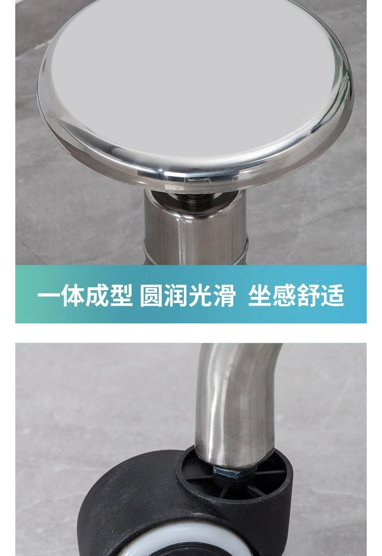 Stainless steel hospital nurse examination stool, hydraulic lift dental chair Stainless steel hospital nurse examination stool