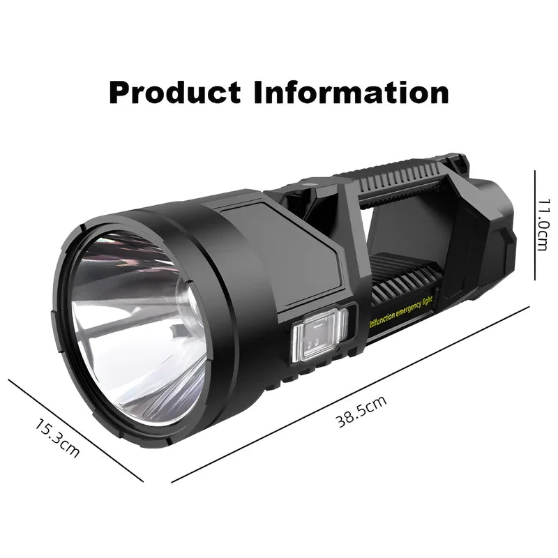 Solar Flashlight Super Bright Usb Rechargeable Long Range Multiple Lighting Modes LED Flashlight Home/outdoor Searchlight