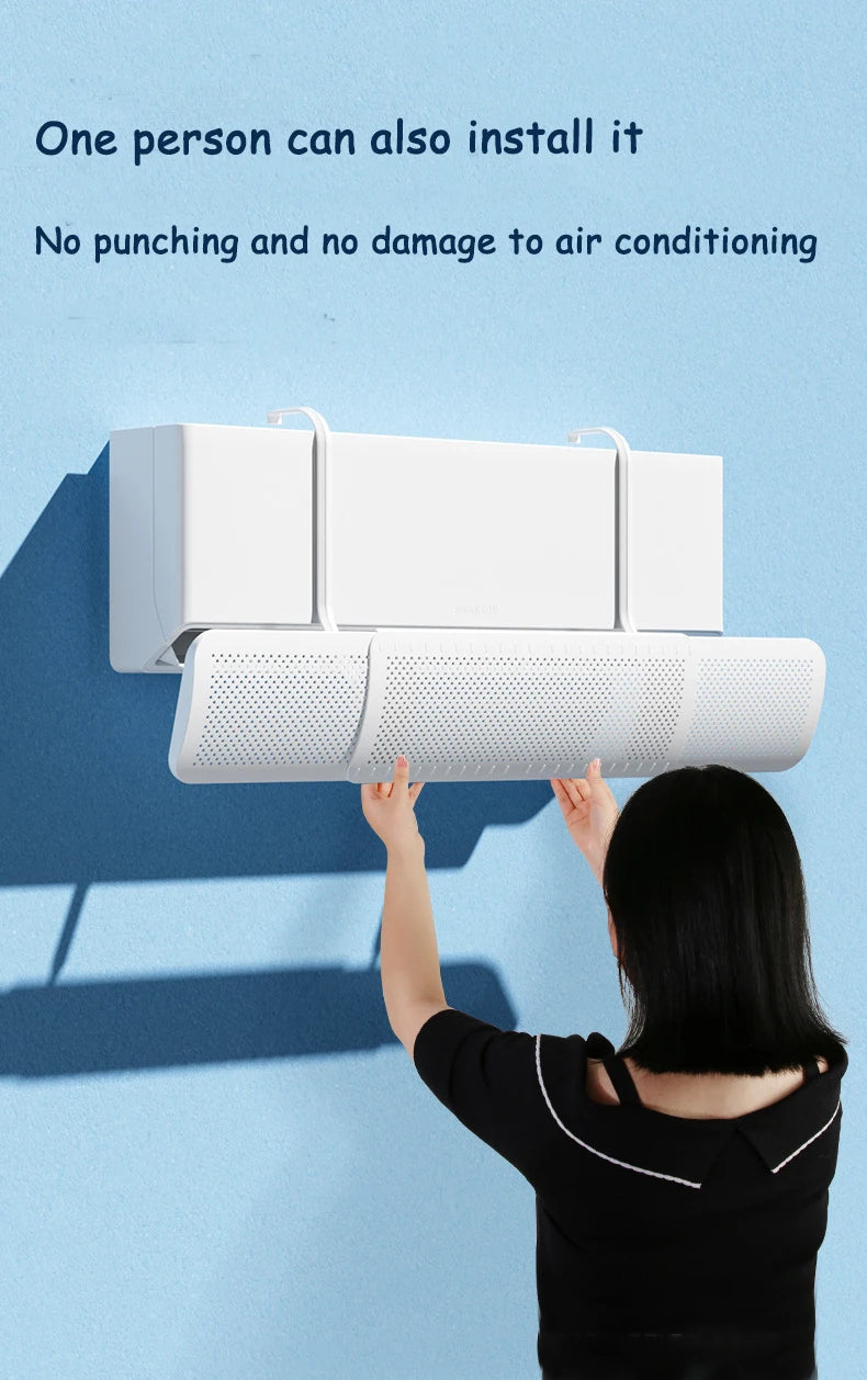 Universal Air Conditioner Wind Deflector Wall-mounted Air Conditioning Windshield Anti-Direct Blowing Retractable Outlet Baffle