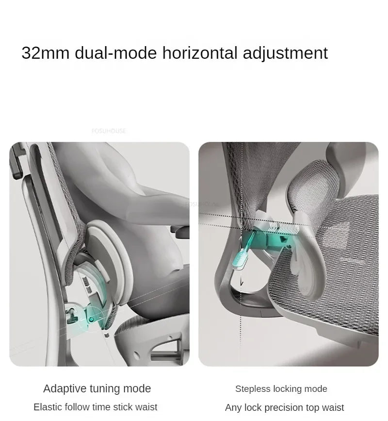European Ergonomic Office Chairs Home Computer Chair Gaming Chair Nordic Office Furniture with Backrest Waist Protector Armchair