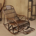 DSA real rattan chair rocking chair recliner balcony home leisure rocking chair elderly living room courtyard rattan lazy