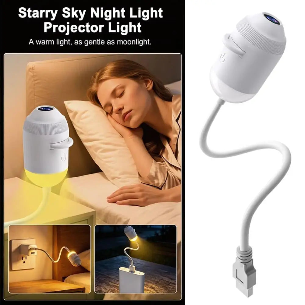 Car Galaxy Films Projector USB Starry Sky Night Light HD Smart Dynamic Holographic Light Projector Car Bedroom Atmosphere Light