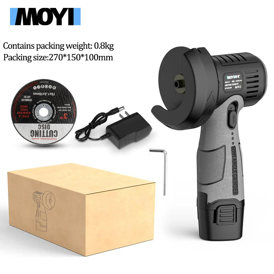 12V Lithium Mini Angle Grinder, Portable Lithium Wireless Grinding, Cutting, Polishing Machine