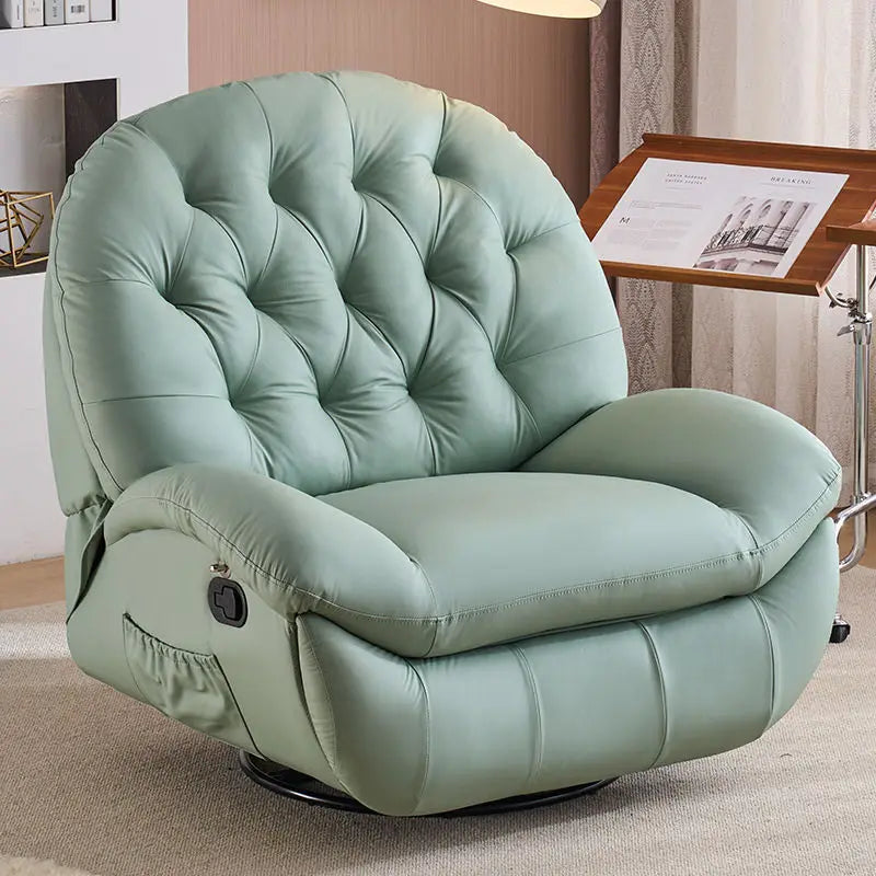 !@Modern Single Lazy Rocker Recliner Chair for Home Dining Bedroom Hotel Manual Adjustment Multifunction Living Room Furniture