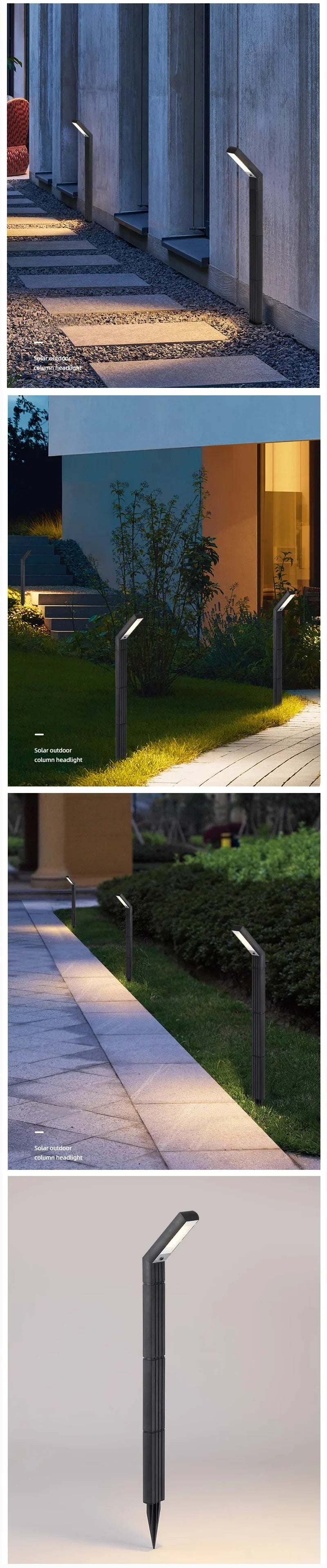 Solar Ground Light 3colors or RGB Light Light Sensing Intelligence Outdoor Pathway Lighting Solar Garden Lights Durable Plastic