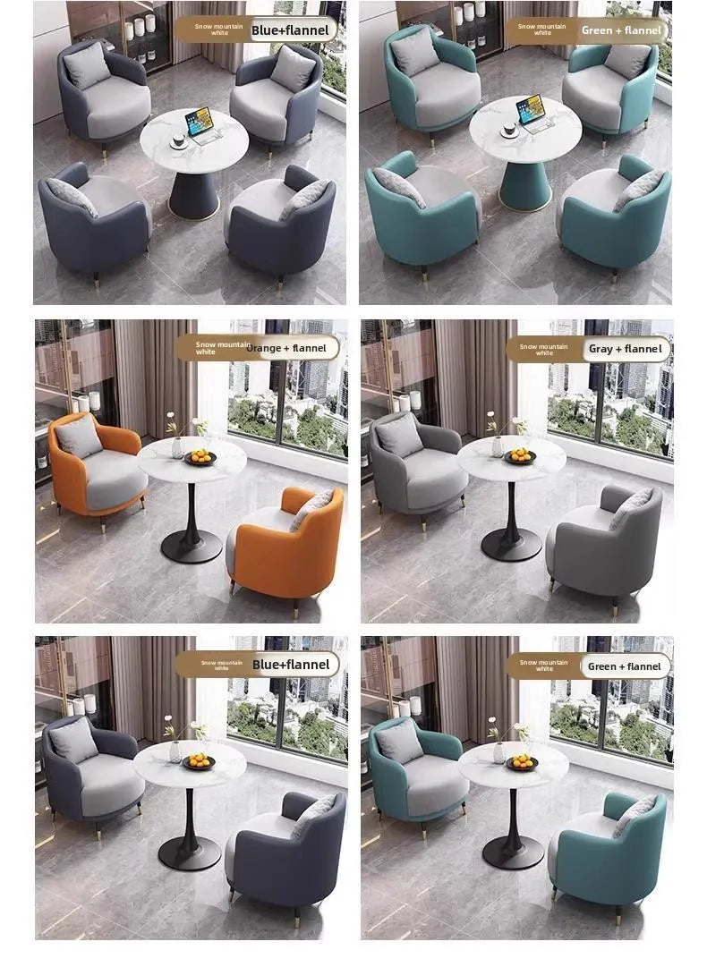 Business reception sofa, light luxury modern minimalist design, suitable for reception, sales office, office, balcony, leisure a