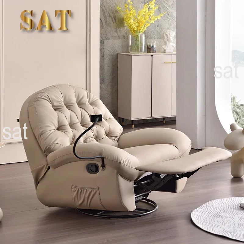 y Popular Multifunctional Reclining Chair Single Sofa Electric Leisure Modern Swivel Recliner Lounge for Living Room Furniture
