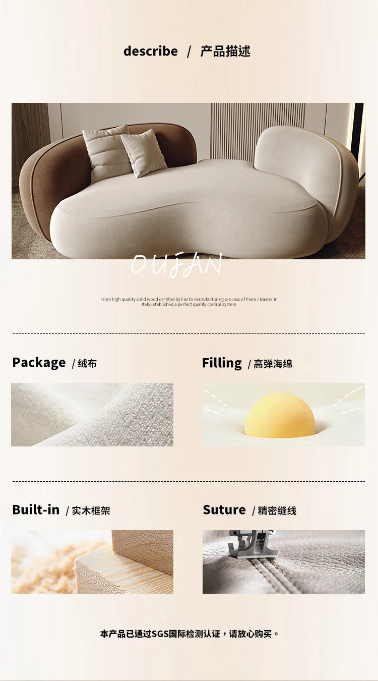 Set Floor Lazy Accents Designer Recliner Daybed Sectional Puff Sofa Corner Muebles Modern Home Luxury Living Room Furniture Sofa
