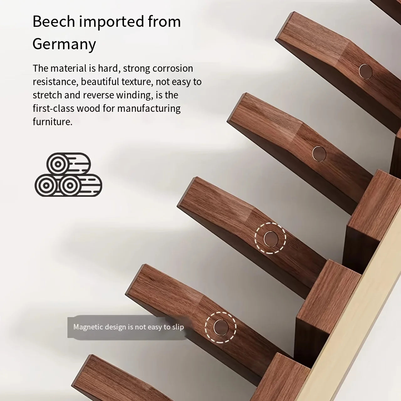 1pcs Wooden Coat Rack Wall Mounted Coat Rack Wall Mounted with Hooks for Hanging Coats/keys/hats/robes and Towels/plants/bags