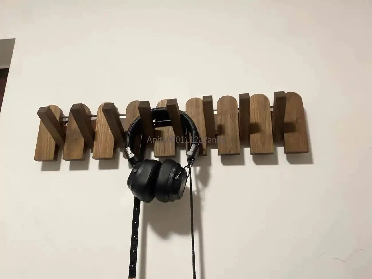 Solid Wood Door Back Coat Hooks Entrance Rack No Drilling Wall Mounted Clothes Hanger for Home Decor