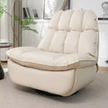 Flannel Fabric Manual Recliner Comfortable Rotating Massage Chair for Home Living Room Bedroom Hotel School Swivel Rocking