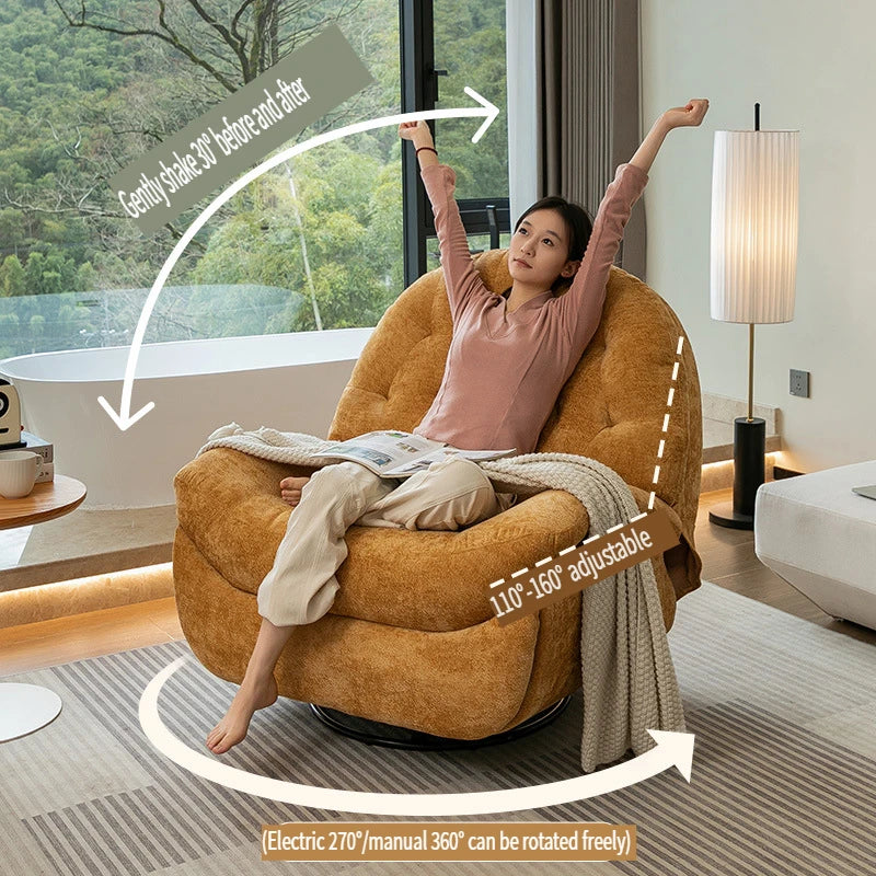 Modern lazy rocking chair recliner household furniture multi-functional living room adjustment electric single chair