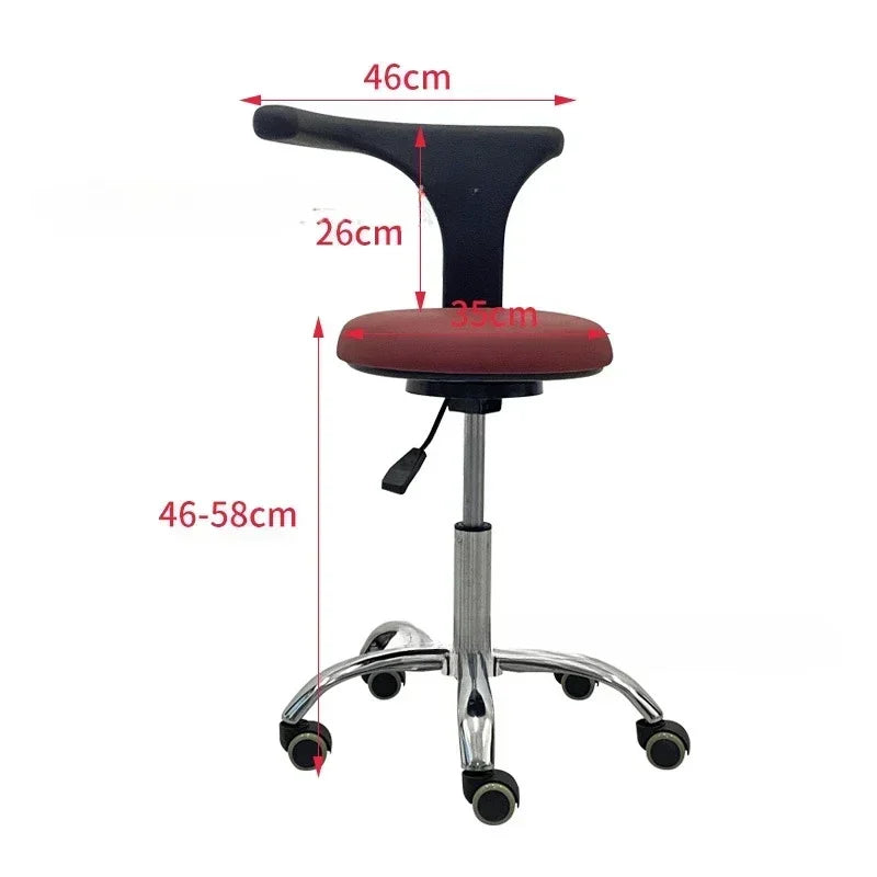 Beautician Stool Chair Makeup Furniture Dressing Table Master Wheels Hocker Bar Beauty Hairdresser Sillones Peluqueria Wheel Spa