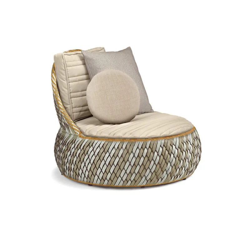 Creative sofa outdoor rattan creative chair outdoor garden hotel courtyard leisure open-air balcony combination small f
