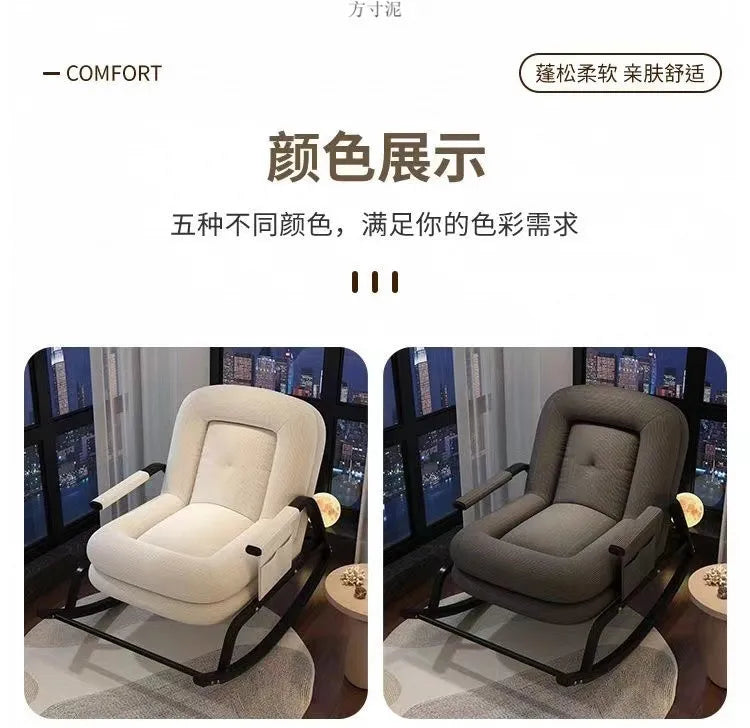 AOLIVIYA Casual Foldable Reclining Lounge Chair For Living Room Office Relaxation With Adjustable Back B369258