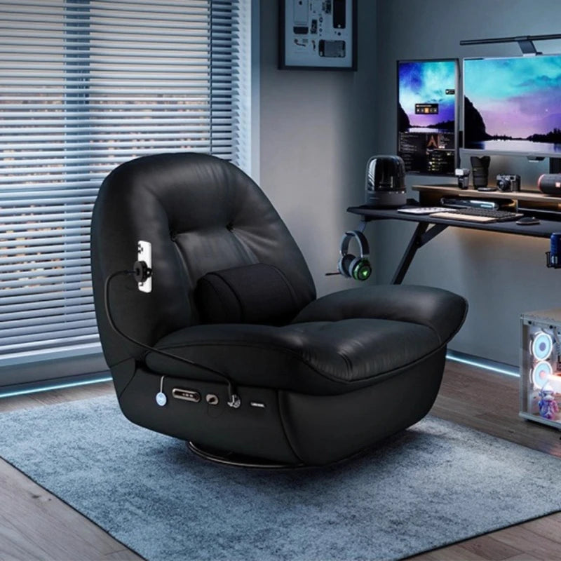 Electric Function Sofa with Wireless Charging Phone Holder Living Room Furniture Lazy Rocking Single Chair AI NFC Control Modern