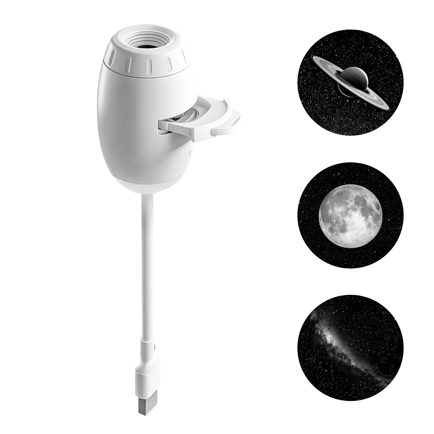 Mini Galaxy Star Projector Two In One Night Light Home Background Atmosphere Light Bedroom Car Decoration Children's Gift