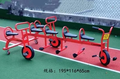 Tricycles, children's two person bicycles, outdoor twin bicycles, three person bicycles, multiple person rotating carts