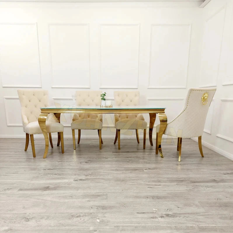 Cheap High Quality Dining Table Set Customized Dining Room Table and Grey Chairs Marble Luxury Dining Table
