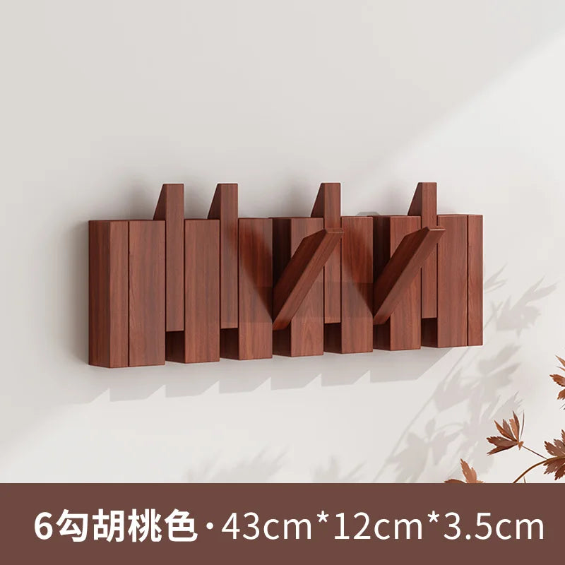 Piano Key Coat Racks Solid Wood Clothes Hanger Bedroom Entrance Wall Hanging Coat Rack Household Hat Bag Collection Furniture