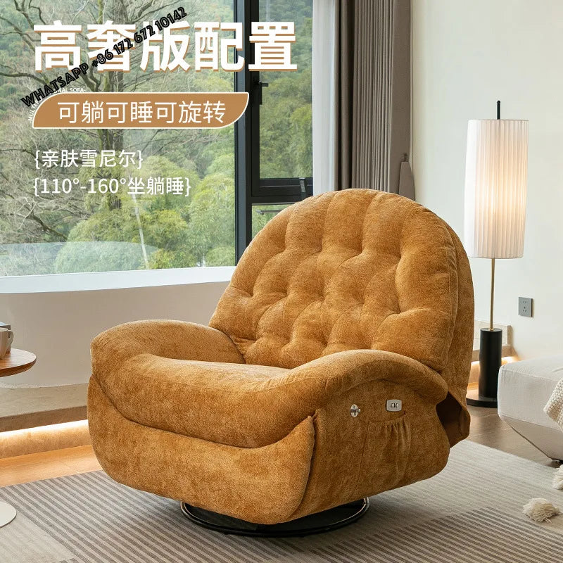 Multifunctional lazy sofa first class  living room sofa chair sleeping recliner electric single Internet celebrity