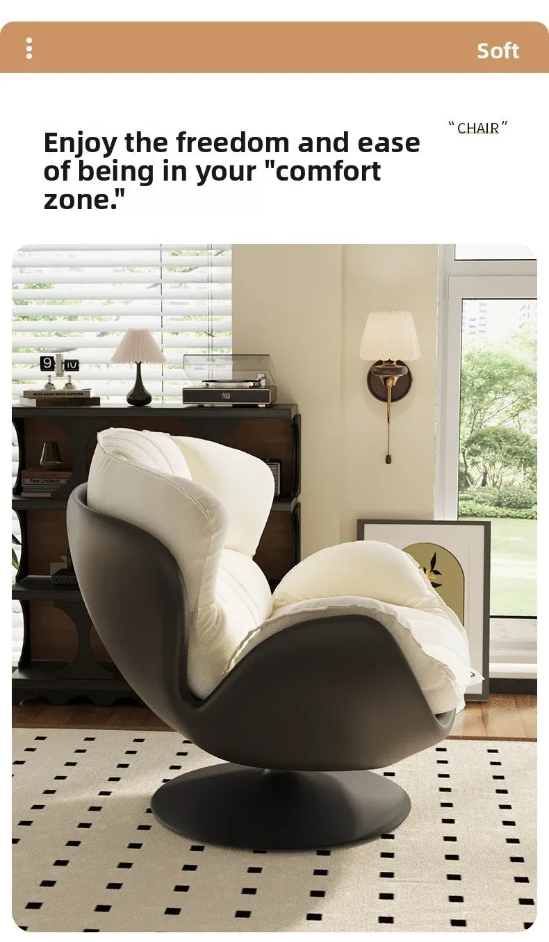 Upgraded and enlarged lazy sofa, 360 ° rotating single sofa, living room leisure sofa, thickened soft pack lazy sofa chair