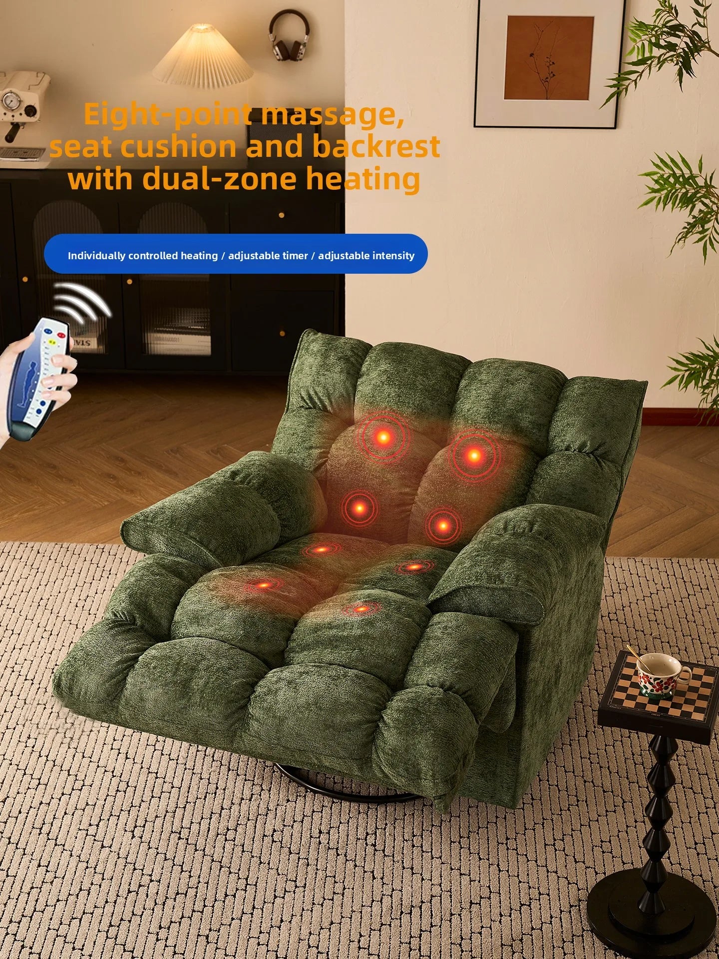 Space Multifunctional Single Sofa Living Room Leisure Cloud Lazy Sofa Sleeping and Reclining Electric Massage Rocking Chair