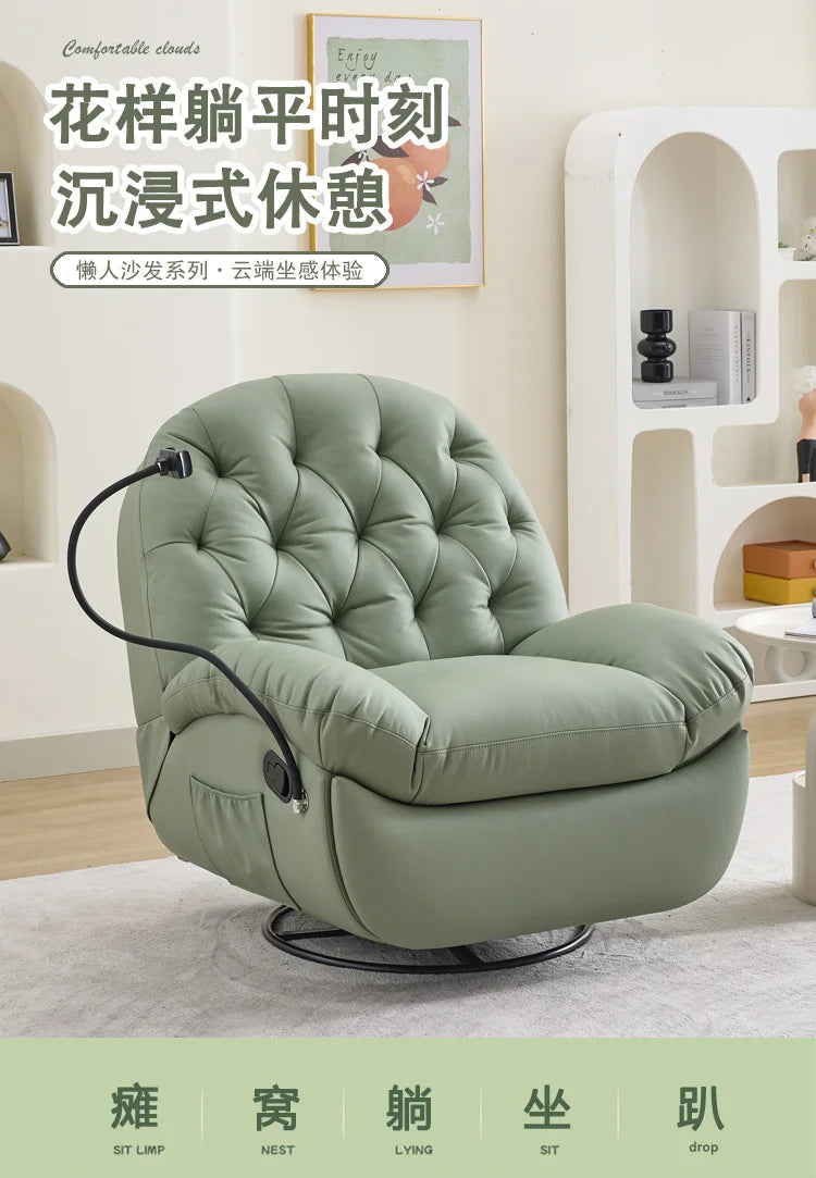 a17  Office Bedroom Chair Balcony Simple Fabric Luxury Modern Lazy Chair Designer Nordic Poltrone Da Salotto Home Accessories