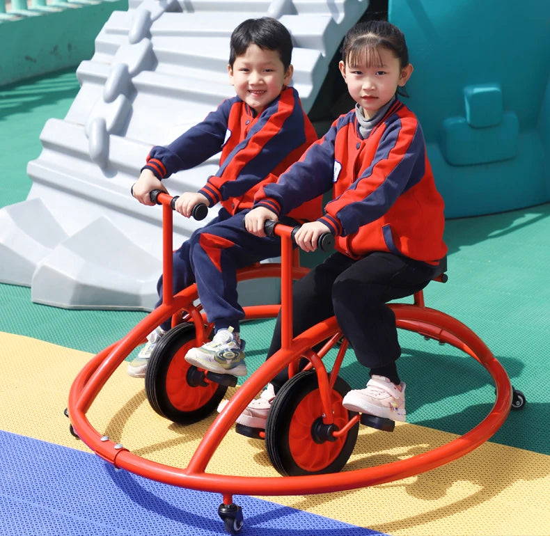 Tqh Kindergarten Children's Tricycle Sensory Balance Double Universal Swing Car Kindergarten Outdoor Toy Car Bumper Car