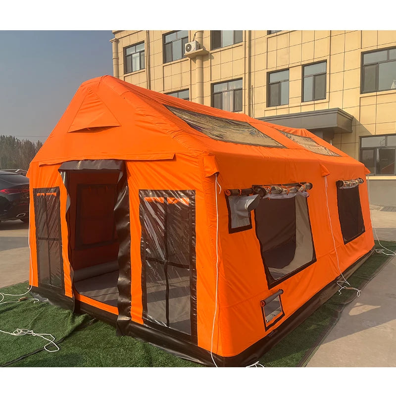 Large Luxury 5 6 7 Person Waterproof Durable Inflatable Airtight Camping Tent for Outdoor Camping