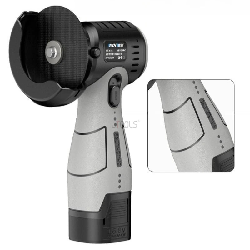 Self-locking Brushless Angle Grinder 16.8V Mini Lithium Battery Cutting Machine Double Thickened Shield Electric Angle Grinder