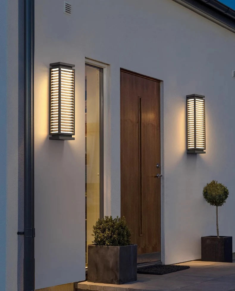 LED outdoor waterproof wall lamp IP65 exterior wall porch balcony 110V220V stainless steel garden decoration courtyard wall lamp