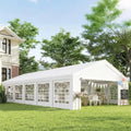 23 x 39 ft Heavy Duty Party Tent with Removable Sidewalls, White, Custom