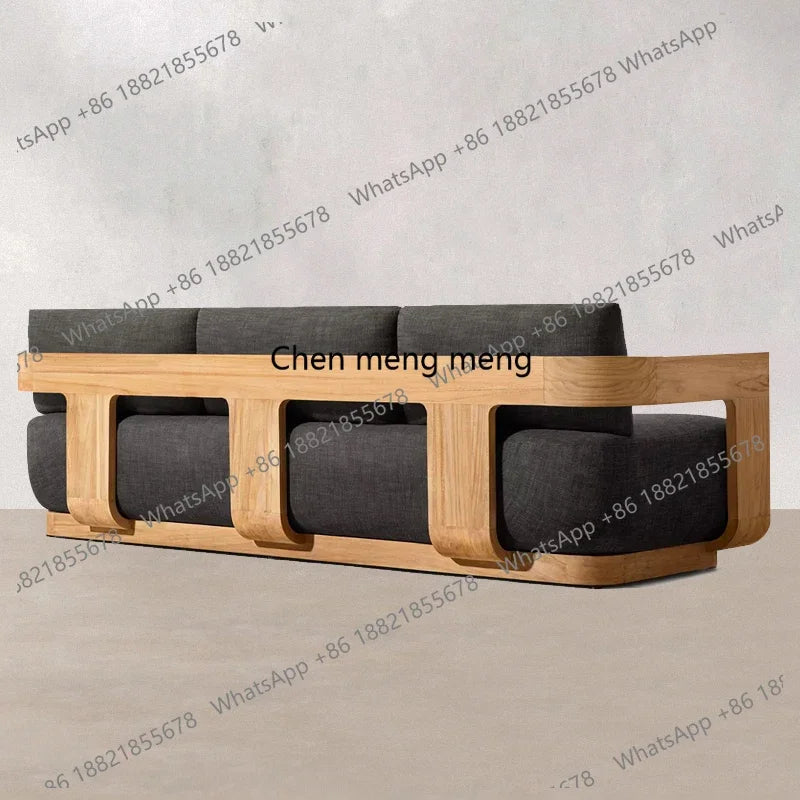 New arrive High-End Teak Solid Outdoor Furniture Direct Sales From Manufacturer For Garden Sofa Courtyard Park Hotel Leisure Vil