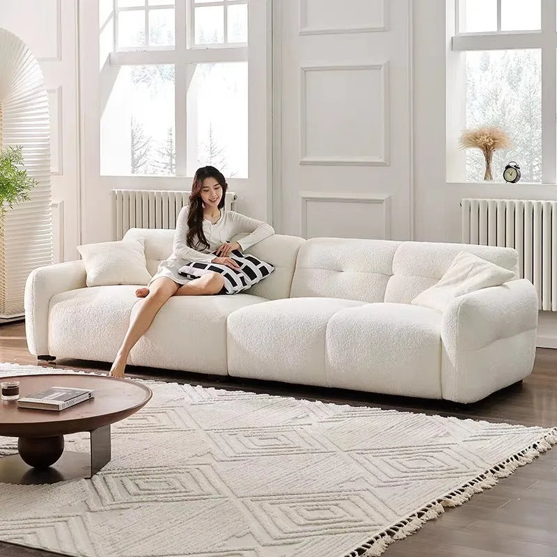 #￥Nordic Cloud Living Room Sofas Pouf Couch Puffs Futon Armchair Waiting Living Room Sofas Universal Sillon CamaRoom Decorations