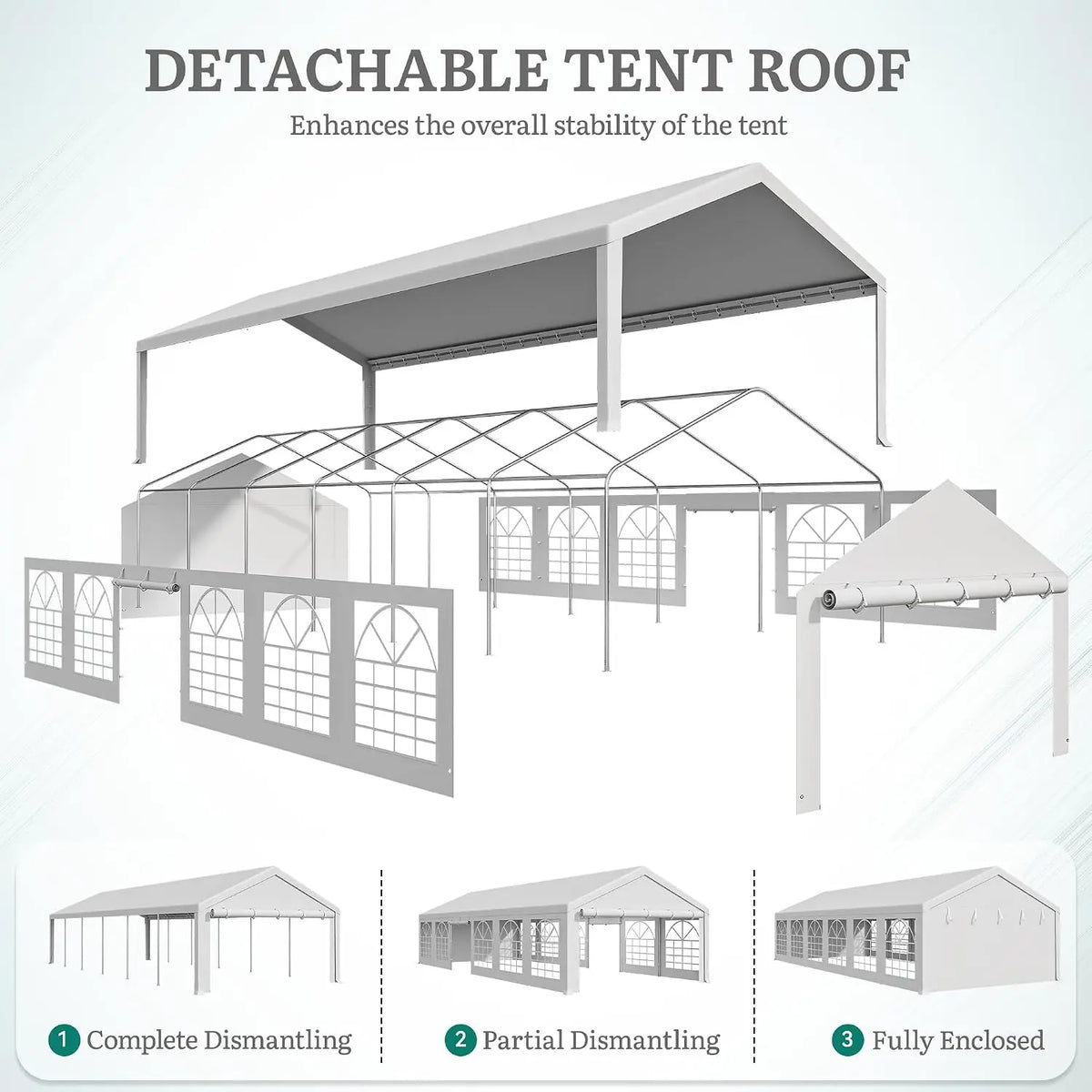 20x40FT Heavy Duty Large Party Tent Tent Standard Series, Customized