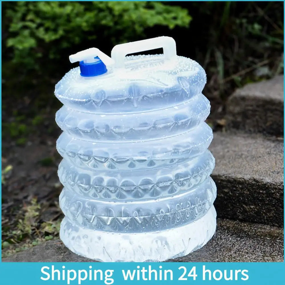 5/10/15L Camping Water  PE Foldable Camp Picnic Water Tank Portable Collapsible Large Capacity for Outing Self-driving