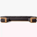 # Luxury Durable Minimalist Design Outdoor Teak Wood Furniture Modern Style Farmhouse Garden Sofa For Hotel Park
