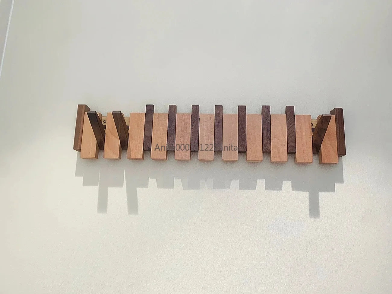 Solid Wood Door Back Coat Hooks Entrance Rack No Drilling Wall Mounted Clothes Hanger for Home Decor